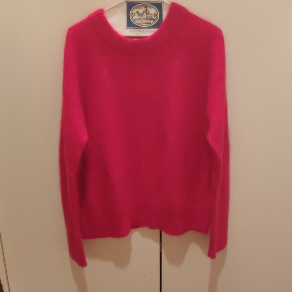 NWT A.L.T PINK SWEATER SIZE M FURRY